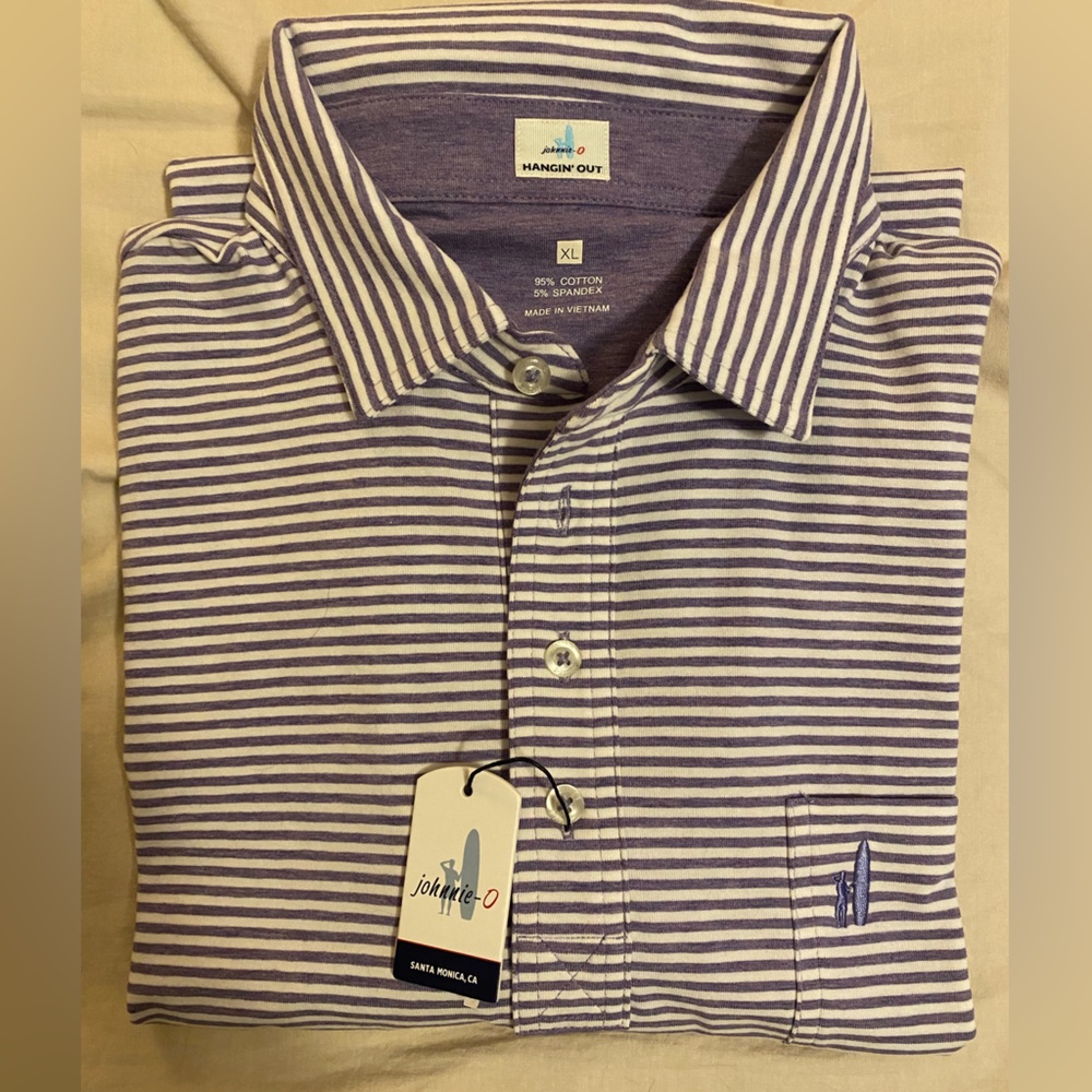 Johnnie-O NWT XL cotton short sleeve polo
